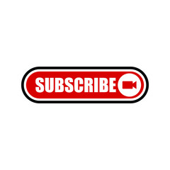 subscribe button icon on white background. flat style. subscribe icon for your web site design, logo, app, UI. subscribe symbol.