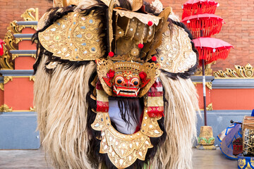 one of the scenes from the famous barong dance of Bali