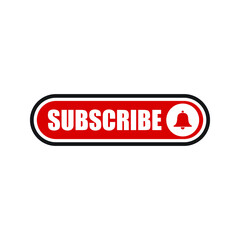 subscribe button icon on white background. flat style. subscribe icon for your web site design, logo, app, UI. subscribe symbol.