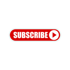 subscribe button icon on white background. flat style. subscribe icon for your web site design, logo, app, UI. subscribe symbol.