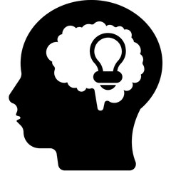 
A human mind with creative and bright idea description
