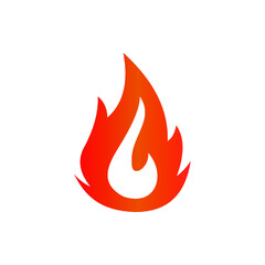 Fire icon vector. Fire icon isolated on white background. Fire icon simple and modern for app, web and design.