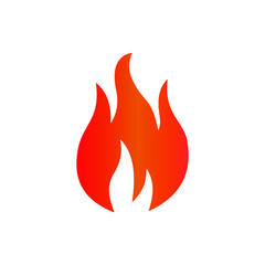 Fire icon vector. Fire icon isolated on white background. Fire icon simple and modern for app, web and design.