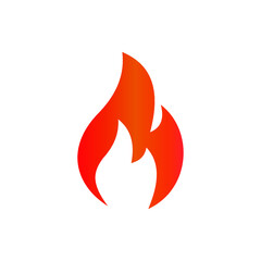Fire icon vector. Fire icon isolated on white background. Fire icon simple and modern for app, web and design.