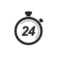 Stopwatch icon isolated on white background. Stopwatch icon trendy and modern stopwatch symbol for logo, web, app, ui. Stopwatch icon vector. Stopwatch icon flat vector illustration for graphic and we