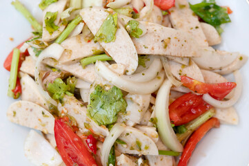 Pork Sausage, Pork stick spicy salad