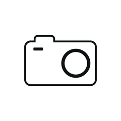 Camera icon vector. Camera icon isolated on white background. Camera icon simple and modern for app, web and design.