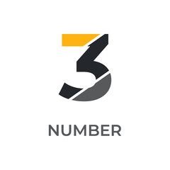 Number logo template. Number logo vector. Modern logo, crative logo, number logo, logo template.