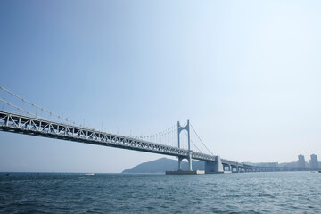Fototapeta na wymiar bridge city on Busan of South Korea