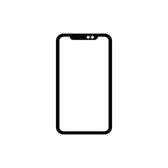 Phone icon vector. Smartphone icon isolated on white background. Phone icon simple and modern for app, web and design.