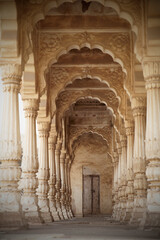 street in the town in India