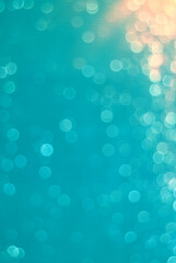 Vertical Image of Abstract Blurred Aqua Blue Lighting Background