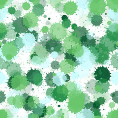 Paint stains seamless splatter, spray blots, spots