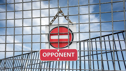 Street Sign Supporter versus Opponent