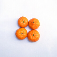 tangerine isolated on white background