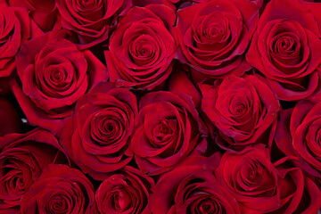 Hintergrundtextur rote Rosen © olgasparrow