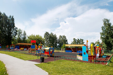 Playground with slides