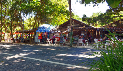 Phuket, Thailand - Restaurants & Shops across from Yanui Beach