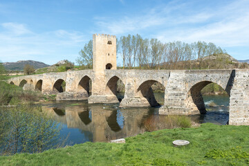 Medieval bridge of Frias, Burgos, Spain