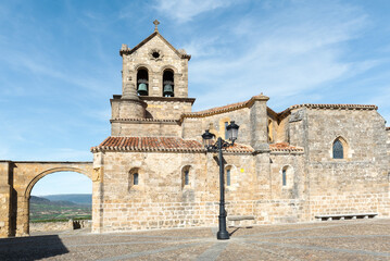 Fototapeta na wymiar Church of San Vicente, Frias in Burgos, Spain