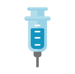 Injection vector icon illustration ( covid-19, coronavirus vaccine)