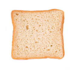 Toast on white background