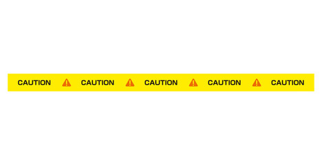 Police line ( warning tape )  flat vector illustration