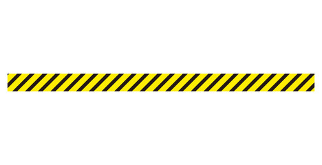 Police line ( warning tape )  flat vector illustration