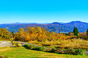 【妙高高原】紅葉時期の高原風景