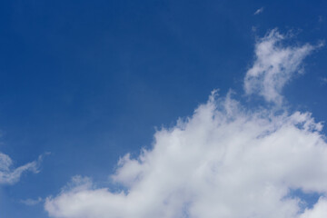 Obraz premium Blue sky and clouds with copy space