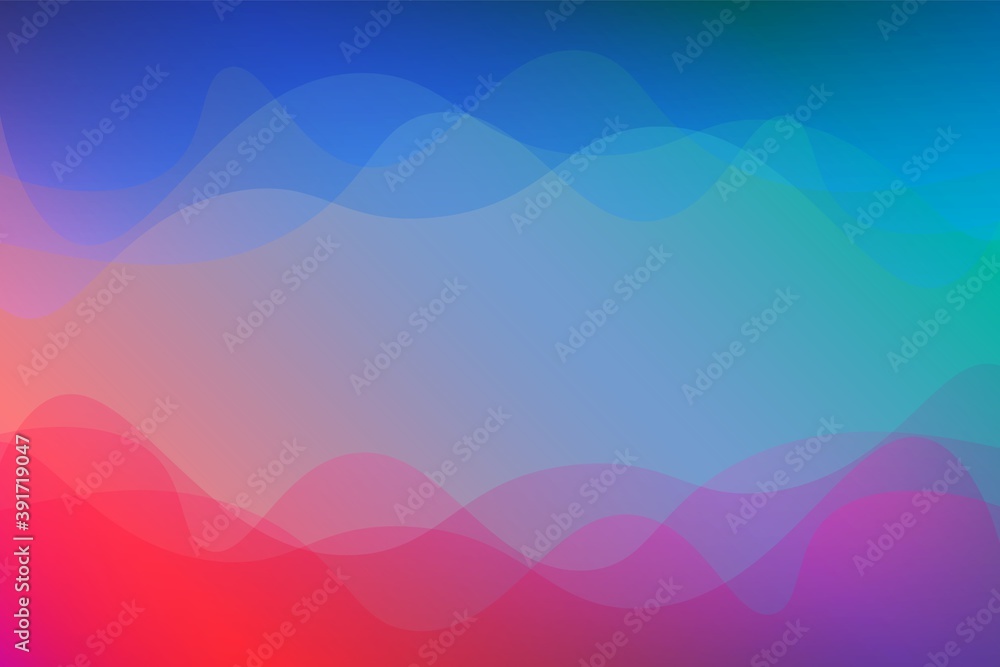 Canvas Prints landscape skyblue gradient fill vector abstract background minimalistic concept