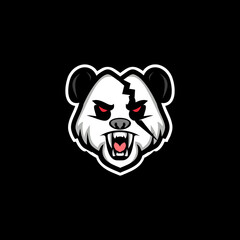 Illustration vector graphic of panda logo. Fit to your esport logo game