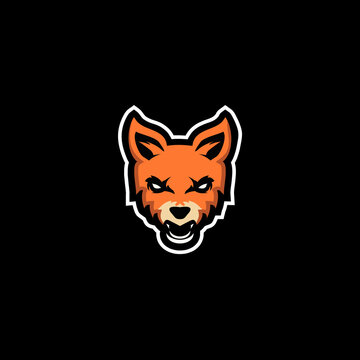 Fox logo mascot vector illustration. modern icons for logos and emblem