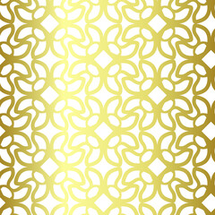 Seamless vector golden repeat geometric pattern. Golden geometrical 10 eps background for fabric, cover, textile, design, banner.