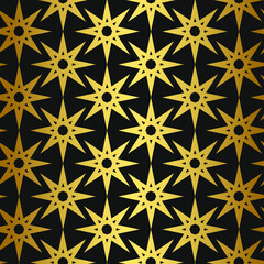 Fototapeta premium Seamless vector golden repeat geometric pattern. Golden geometrical 10 eps background for fabric, cover, textile, design, banner.