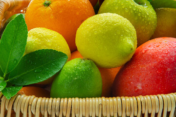Fresh, fruit, white background