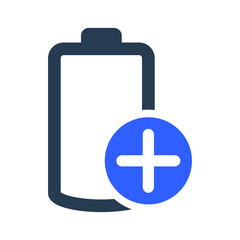 Obraz premium Add battery icon