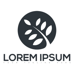 nature ecology leaf element logo