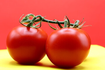 organic and fresh red tomatoes 