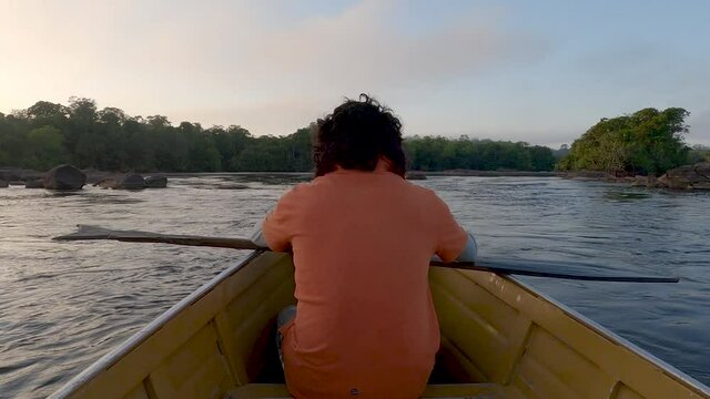 Over the river on the Amazonian forest
