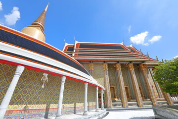 Thai architecture and beautiful Thai motifs in Ratchabophit Sathitmahasimaram Ratchaworawihan temple