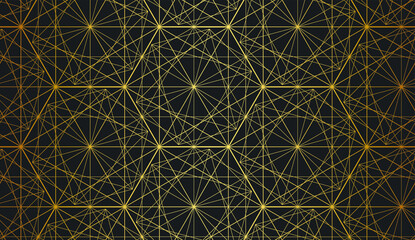 Seamless vector golden repeat geometric pattern. Golden geometrical 10 eps background for fabric, cover, textile, design, banner.