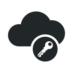 Cloud unlock icon