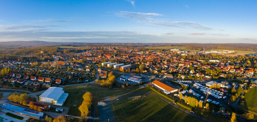 Luftbildaufnahme von Harzgerode im Harz
