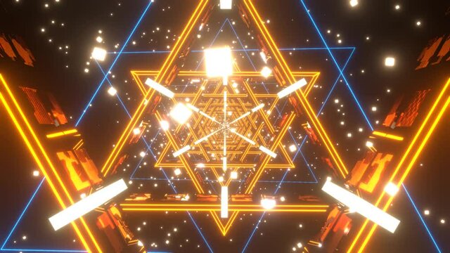 輝く三角形のアブストラクト [ループ対応] [別Verあり]