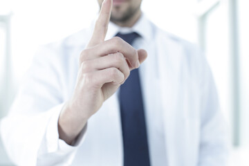 Doctor working in hospital patient consultation