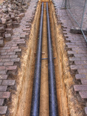 Construction site - gas supply (HDR image)