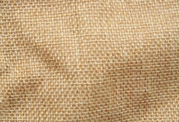 Burlap sack textile as background	