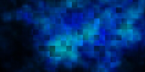 Dark BLUE vector template with rectangles.