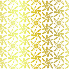 Seamless vector golden repeat geometric pattern. Golden geometrical 10 eps background for fabric, cover, textile, design, banner.